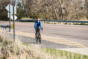 Bike Rider on St. James bike trail